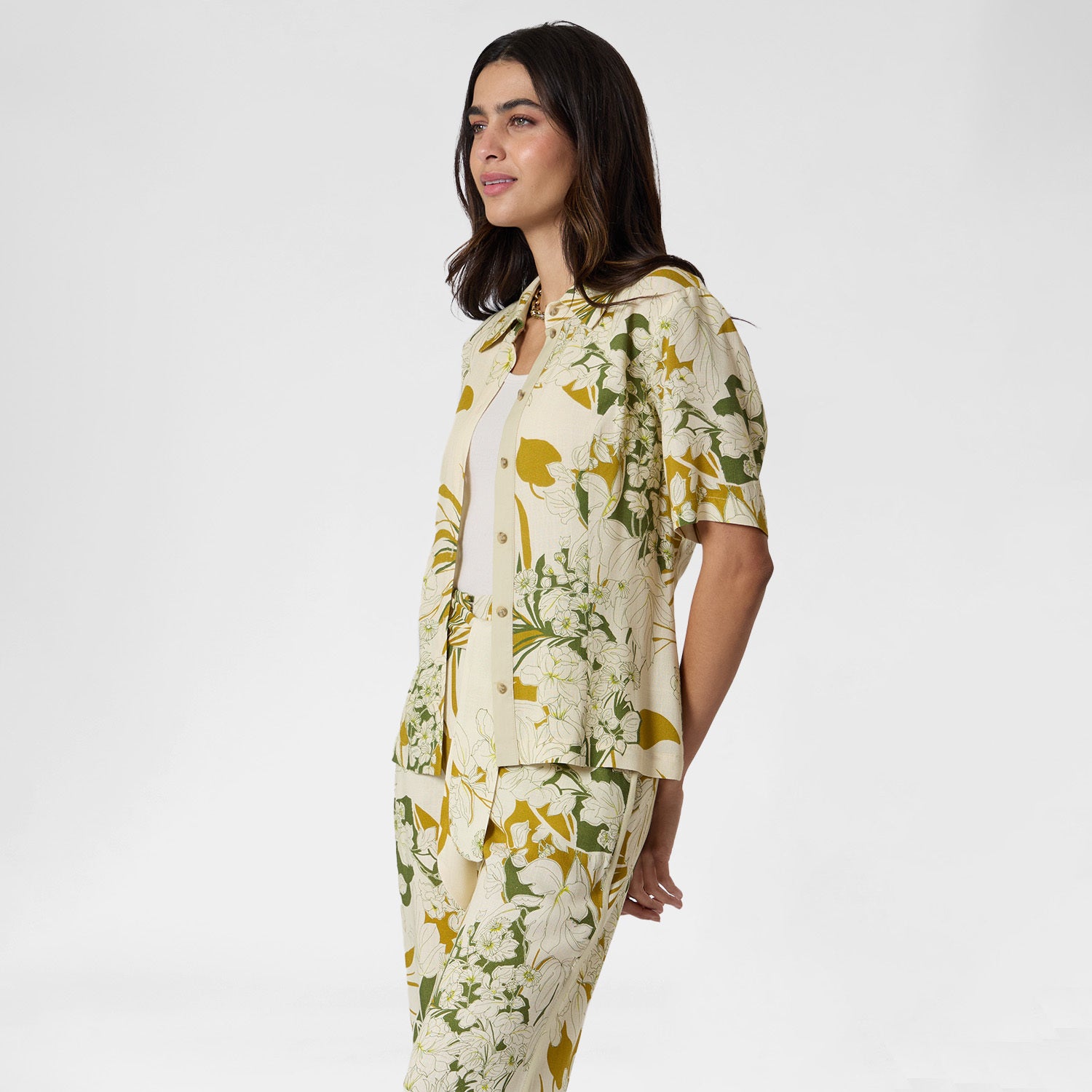 Blusa Beige Camisera