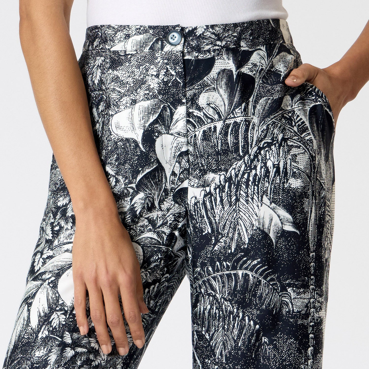 Pantalón Negro estampado