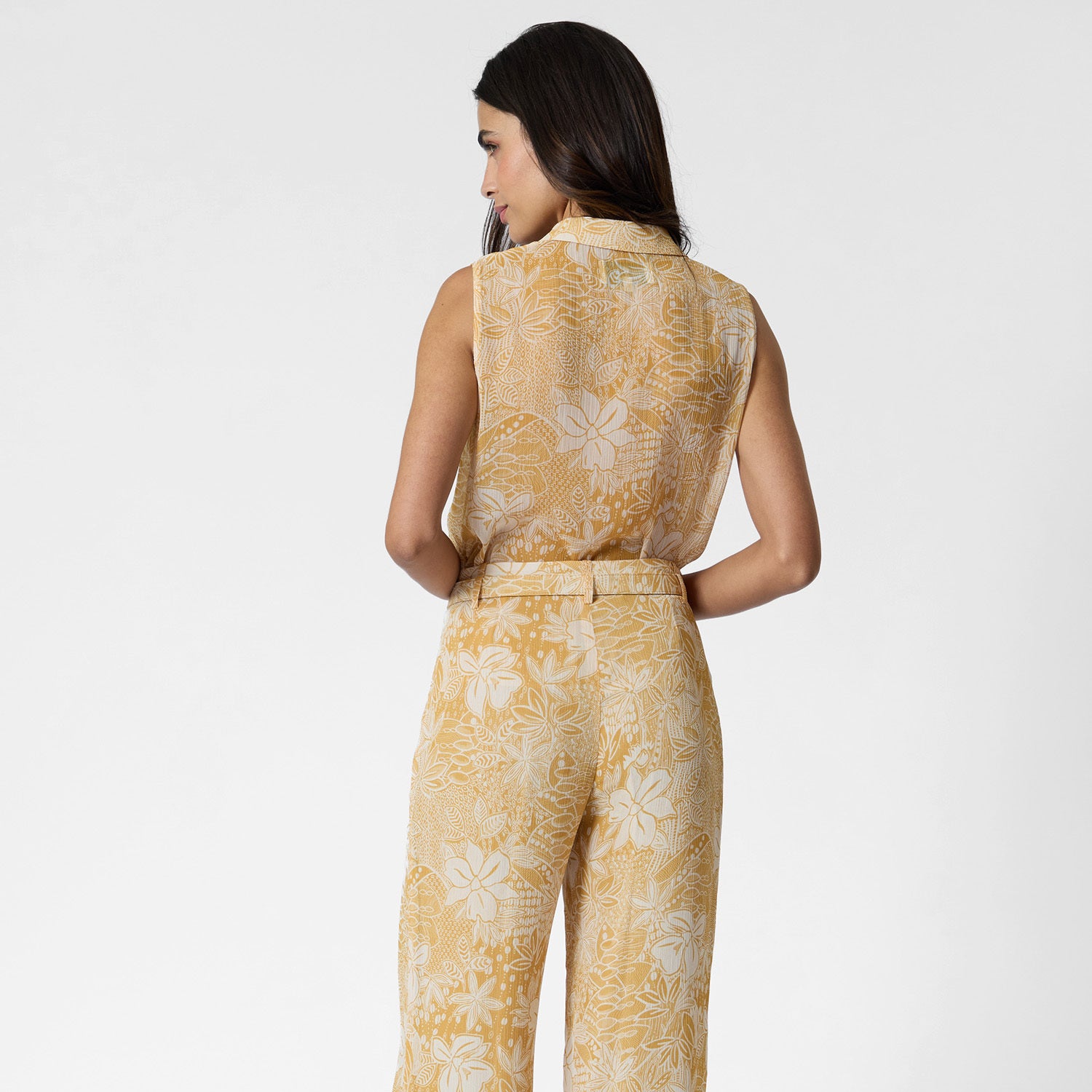 Blusa Amarilla Estampada