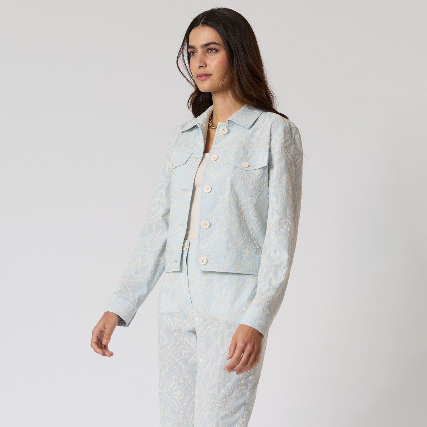 Chamara Azil Cielo Bordada