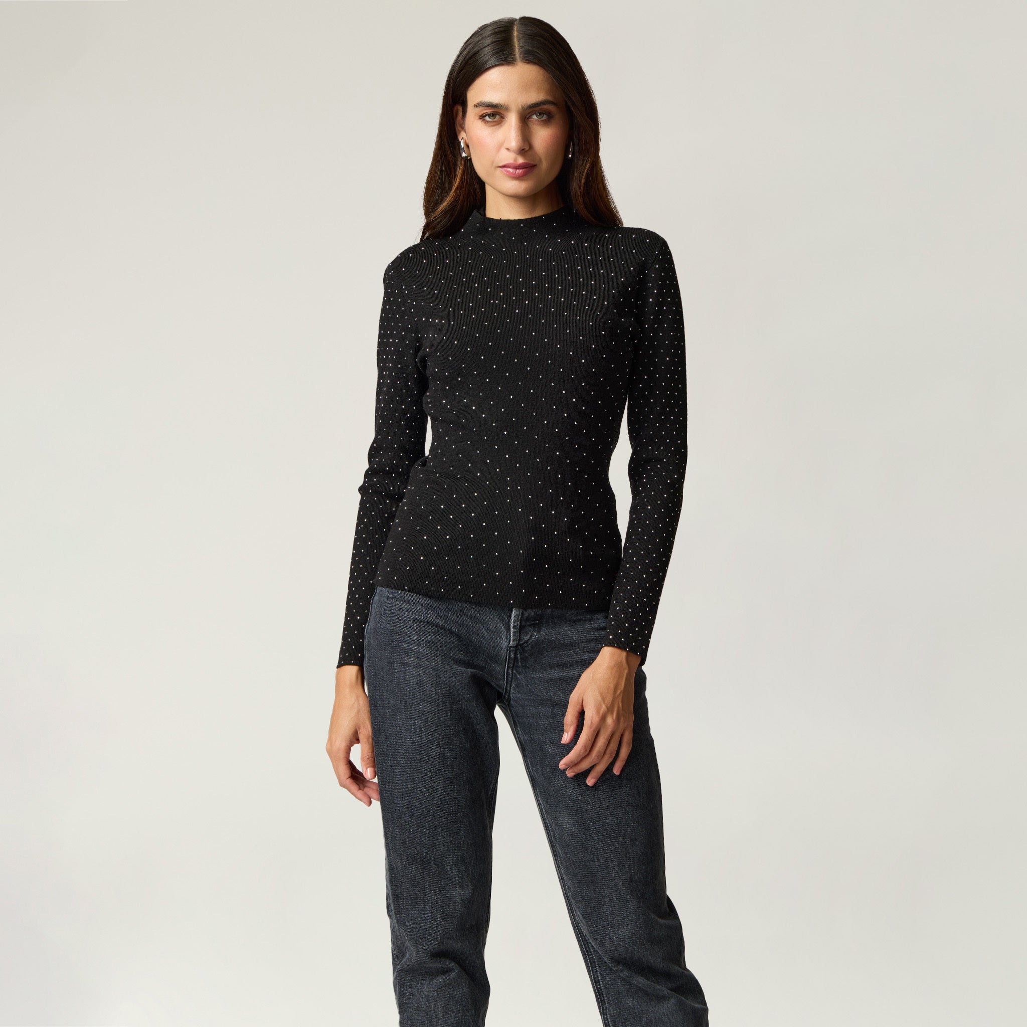 Suéter Con Transfer Negro