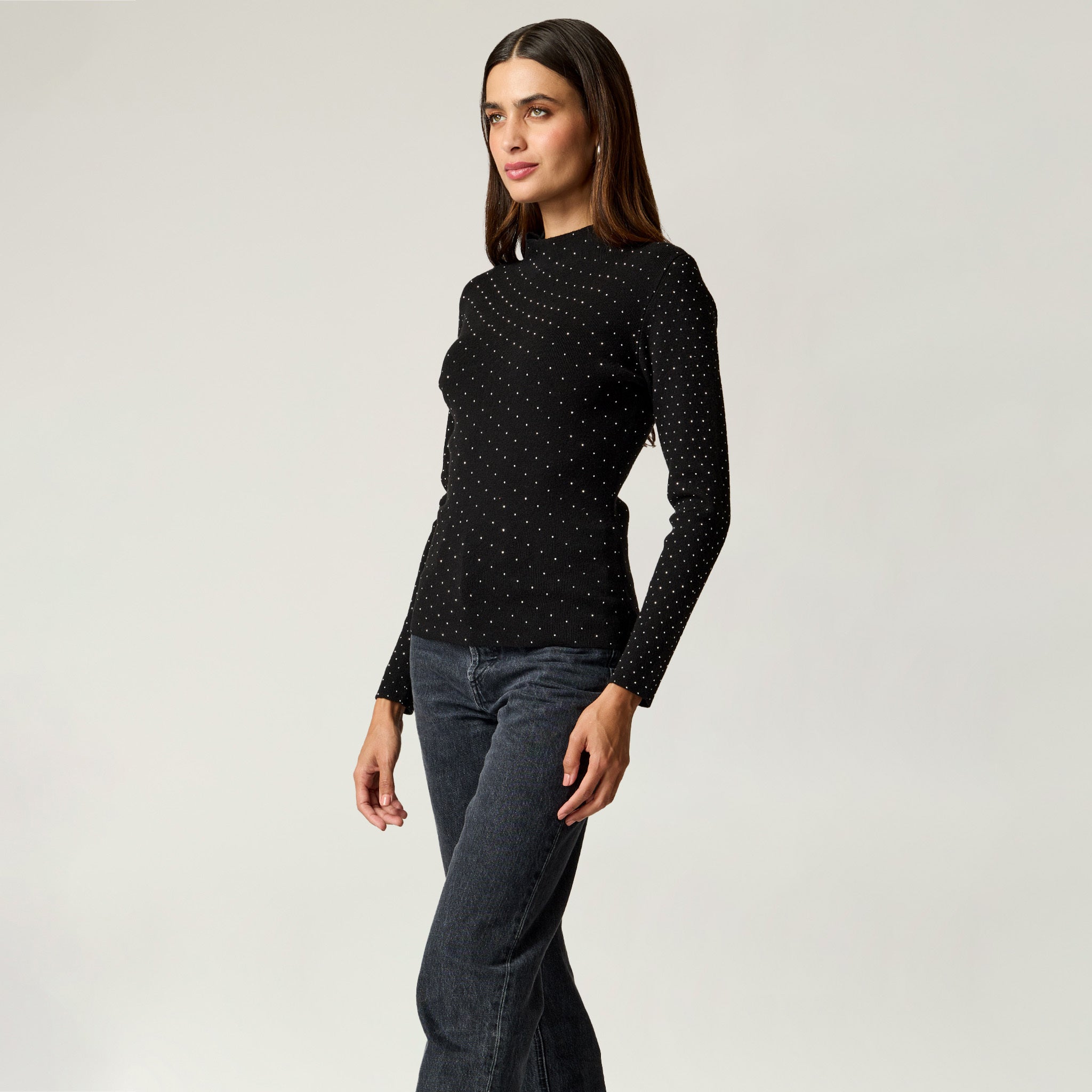 Suéter Con Transfer Negro