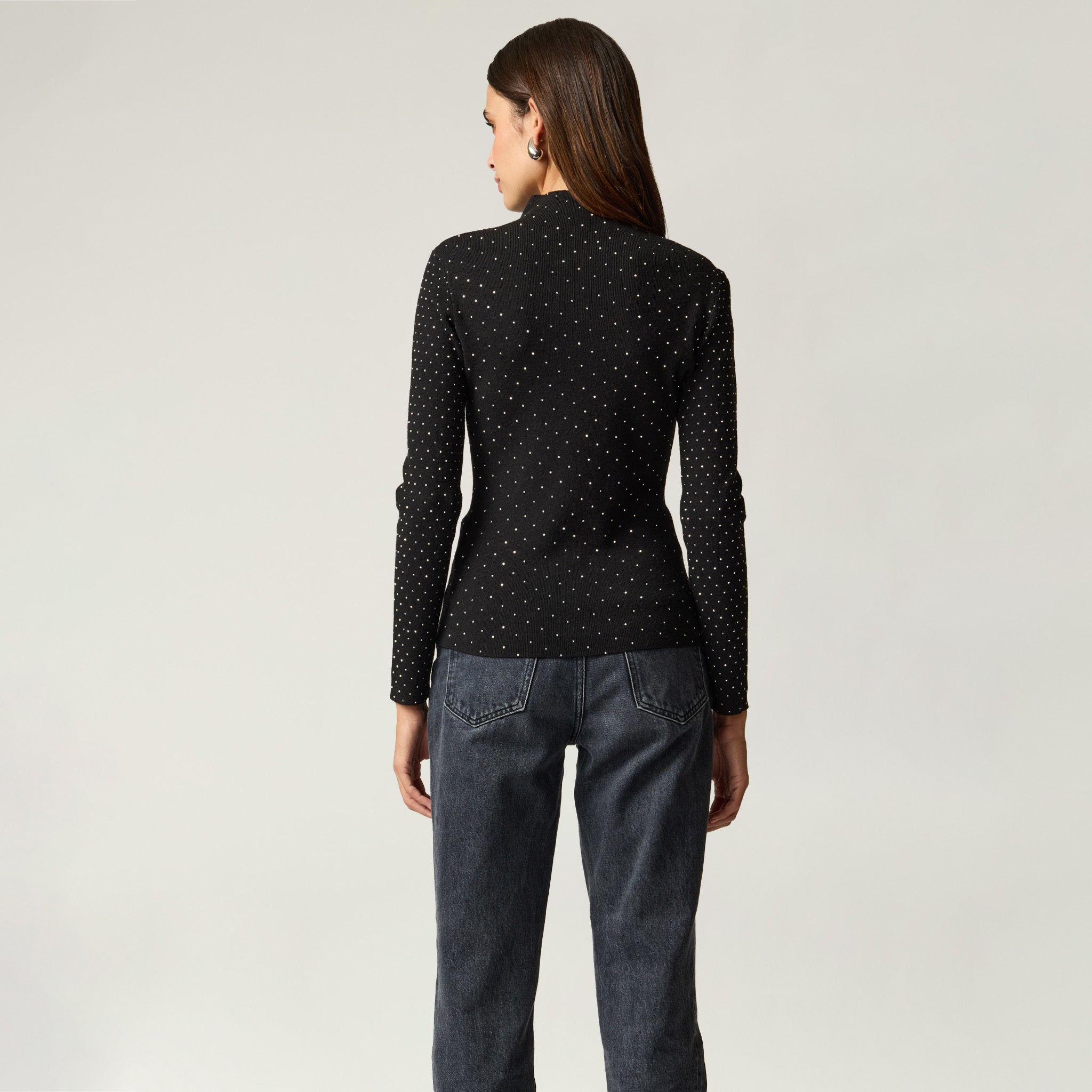 Suéter Con Transfer Negro