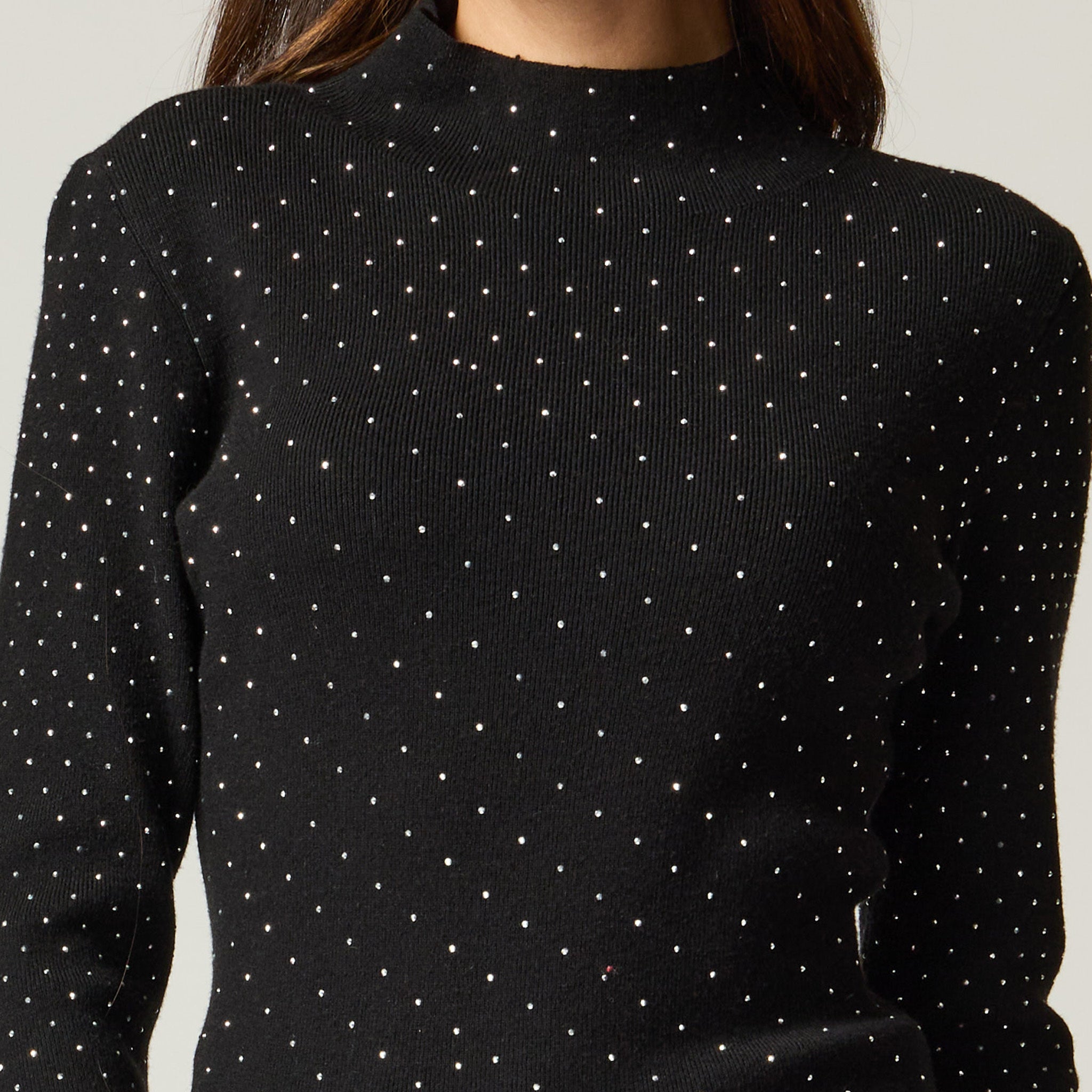 Suéter Con Transfer Negro