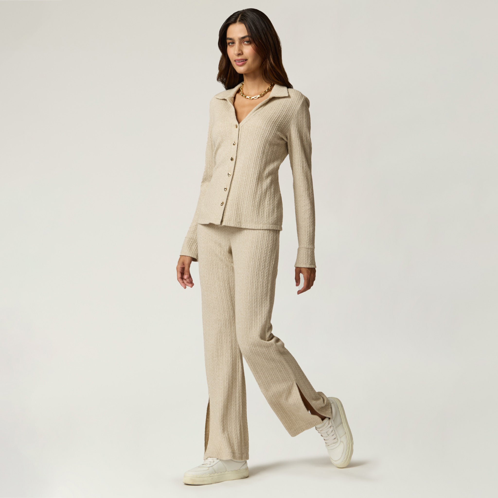 Pantalon Beige de Punto