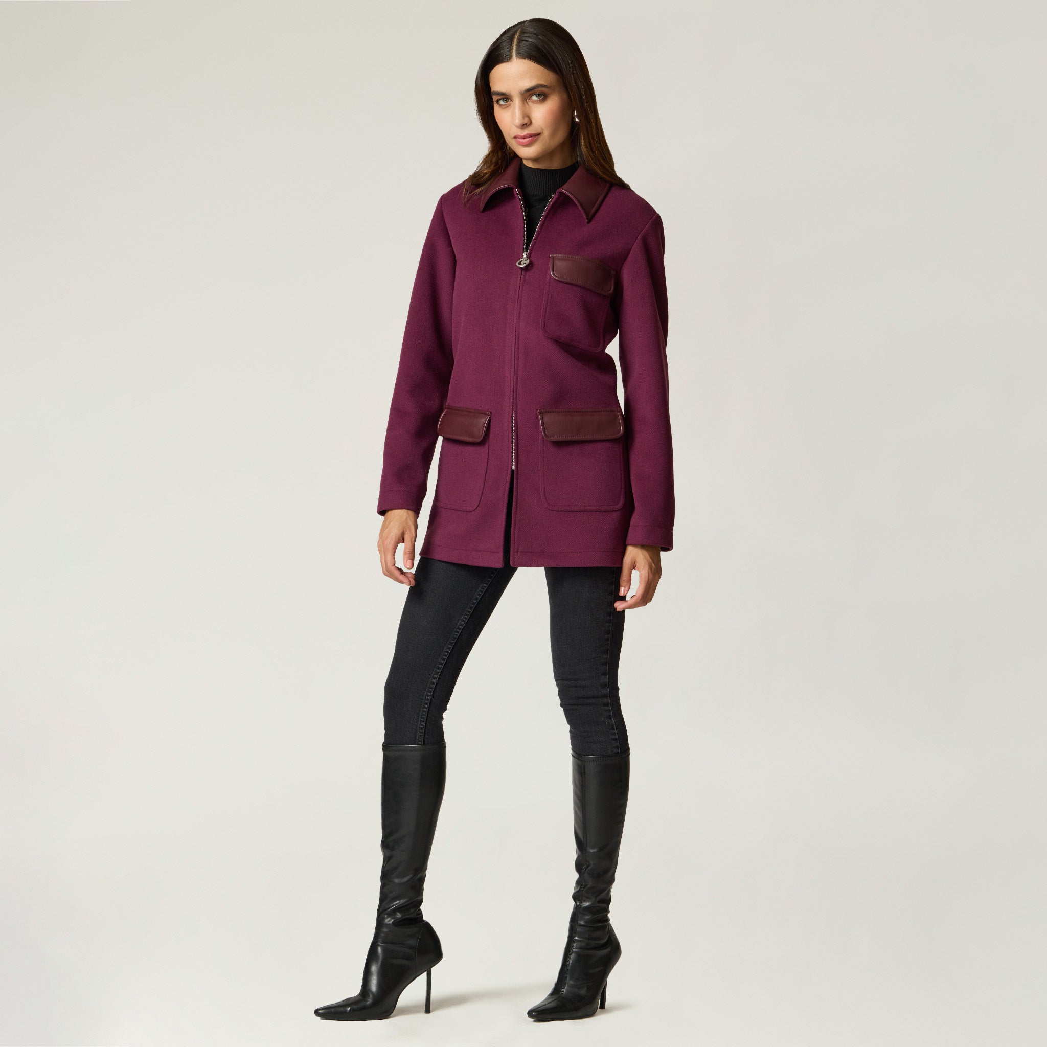 Abrigo Vino Liso