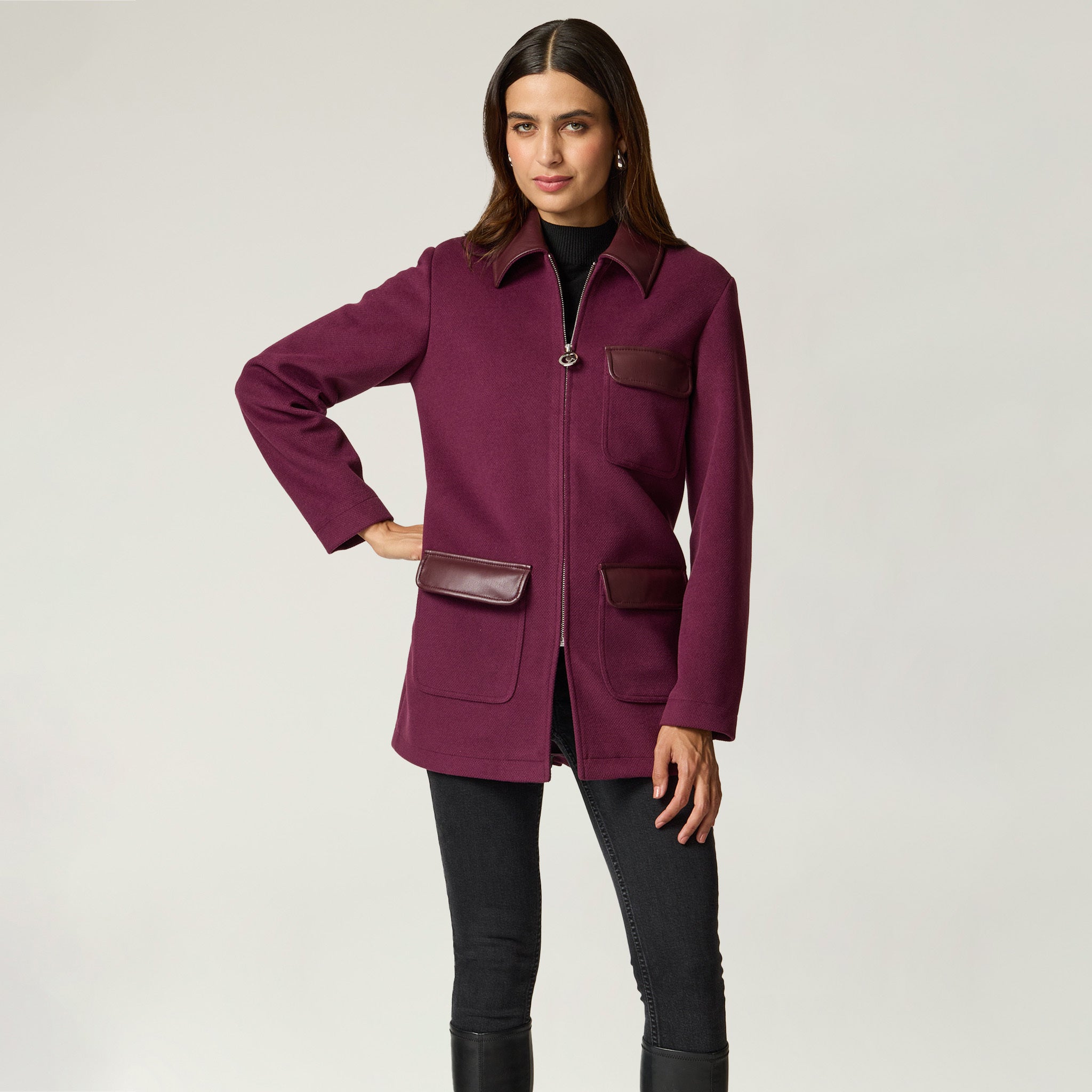 Abrigo Vino Liso