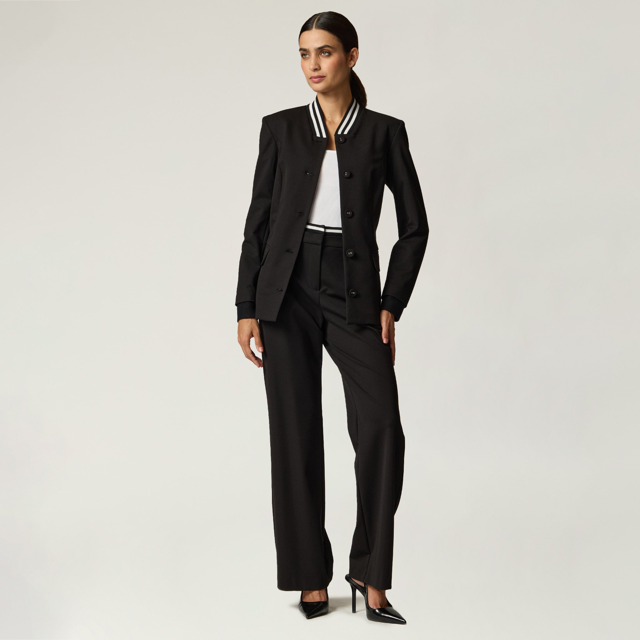 Pantalon Negro con Cierre Criteria