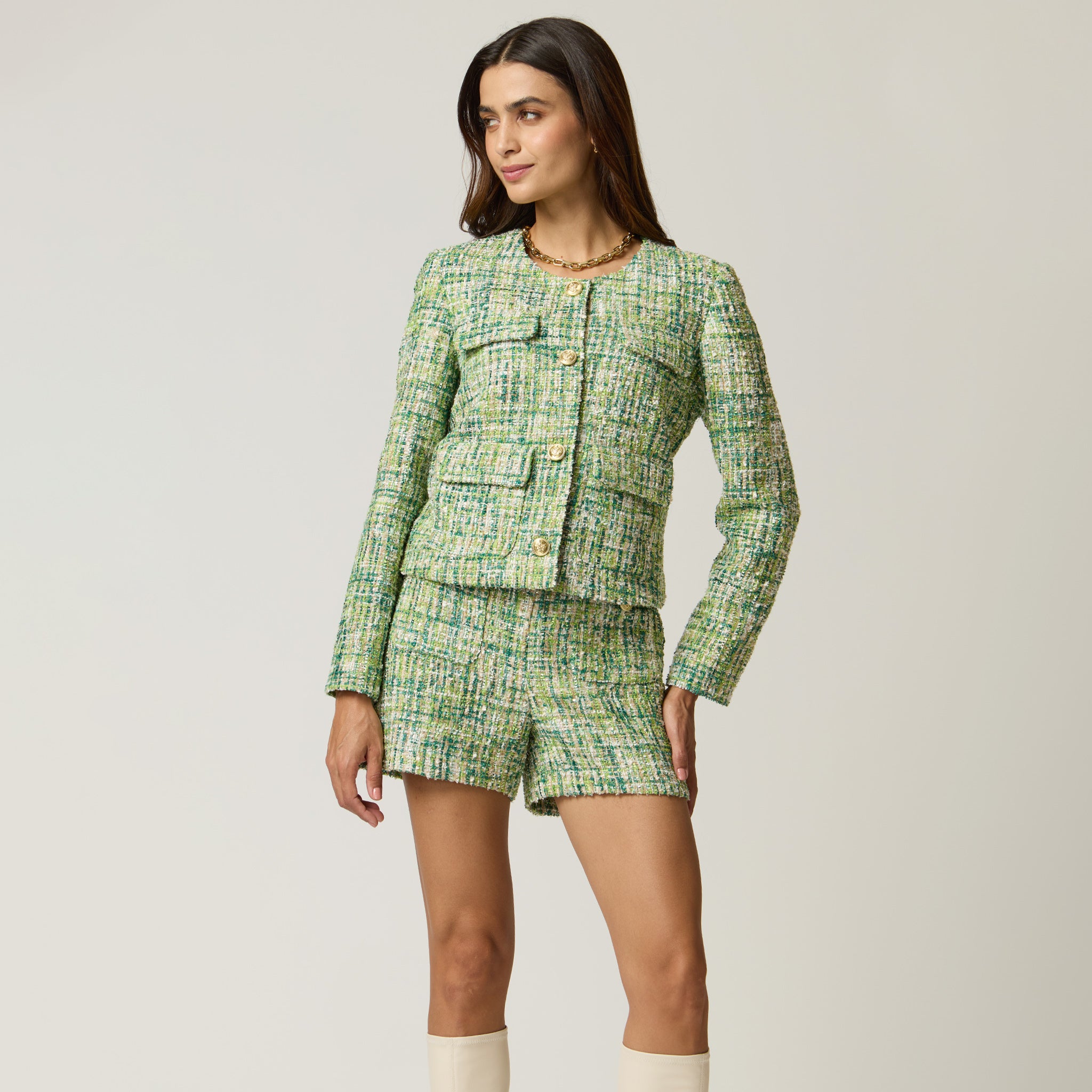 Saco Verde Estampado