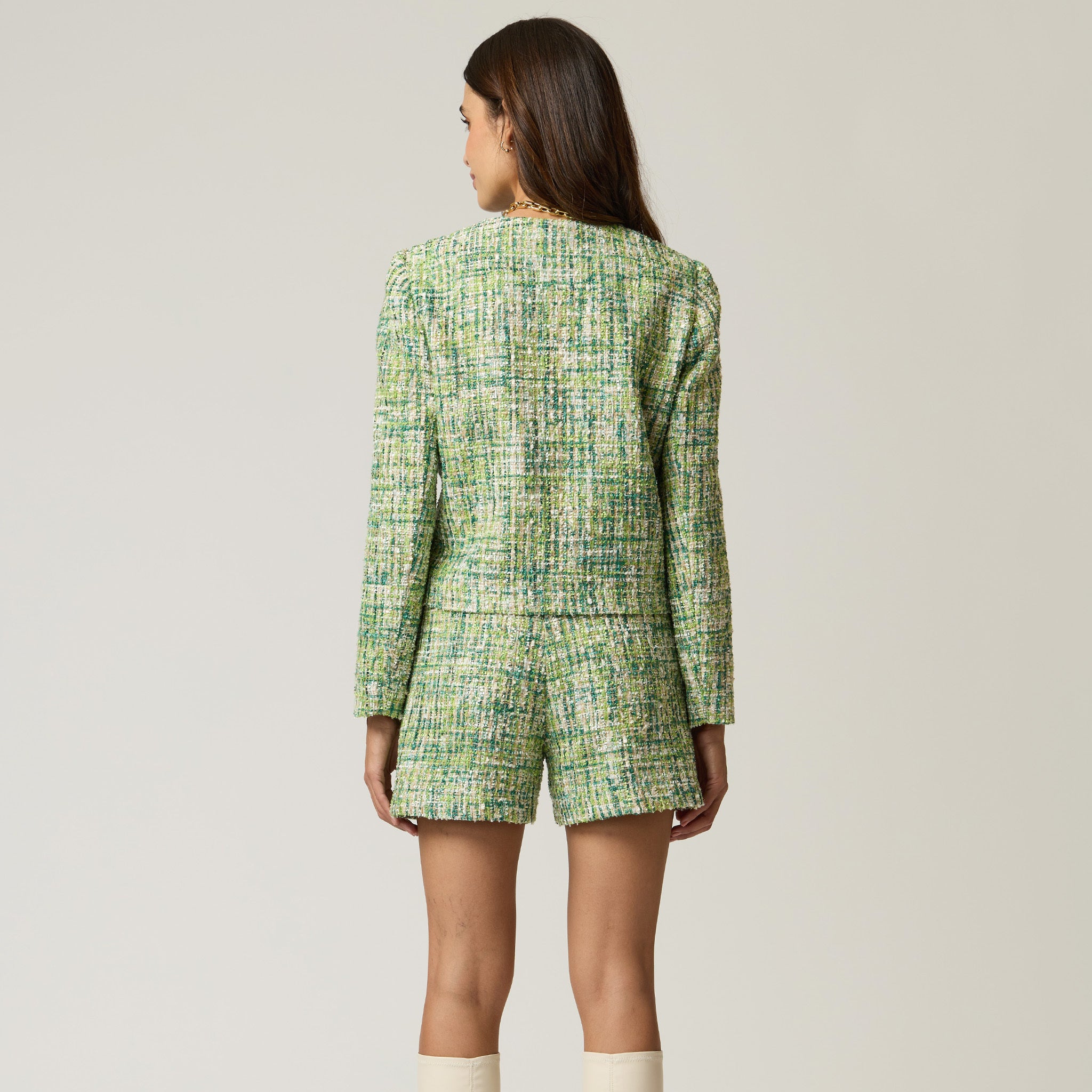Saco para mujer Verde Estampado