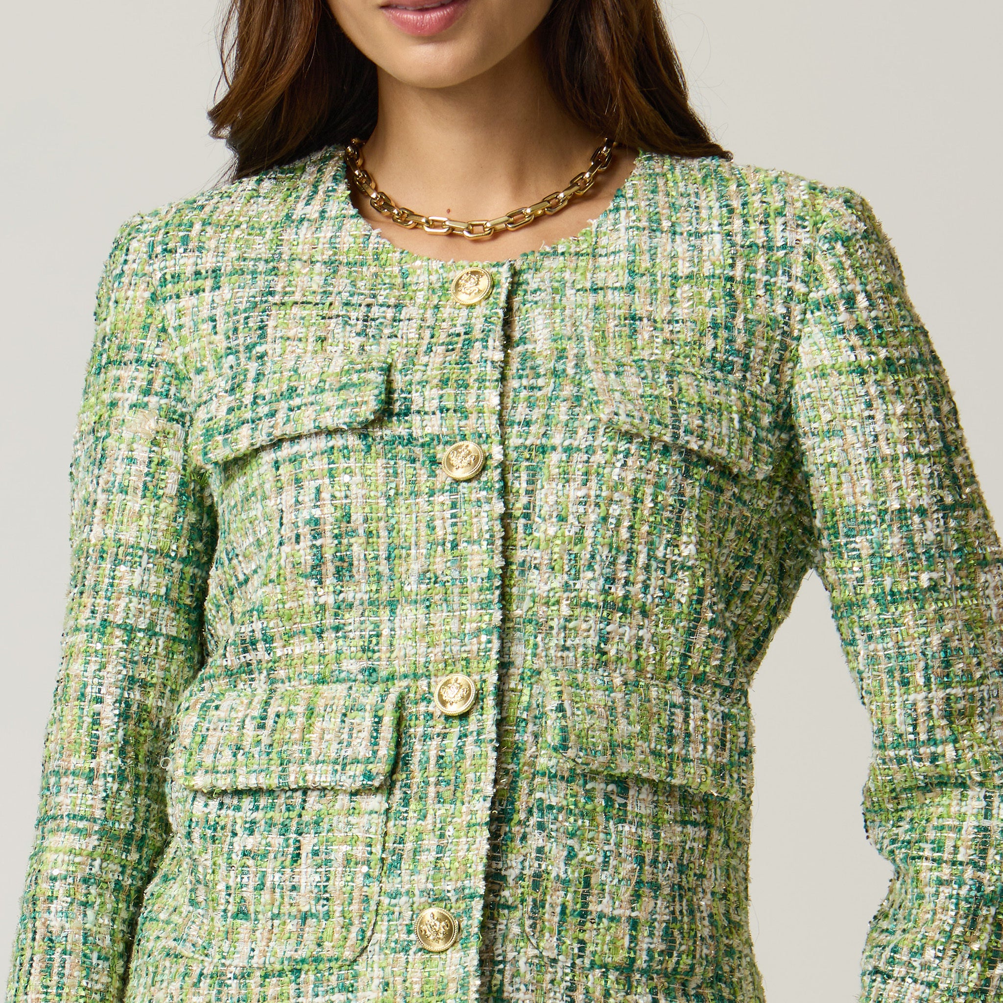 Saco Verde Estampado