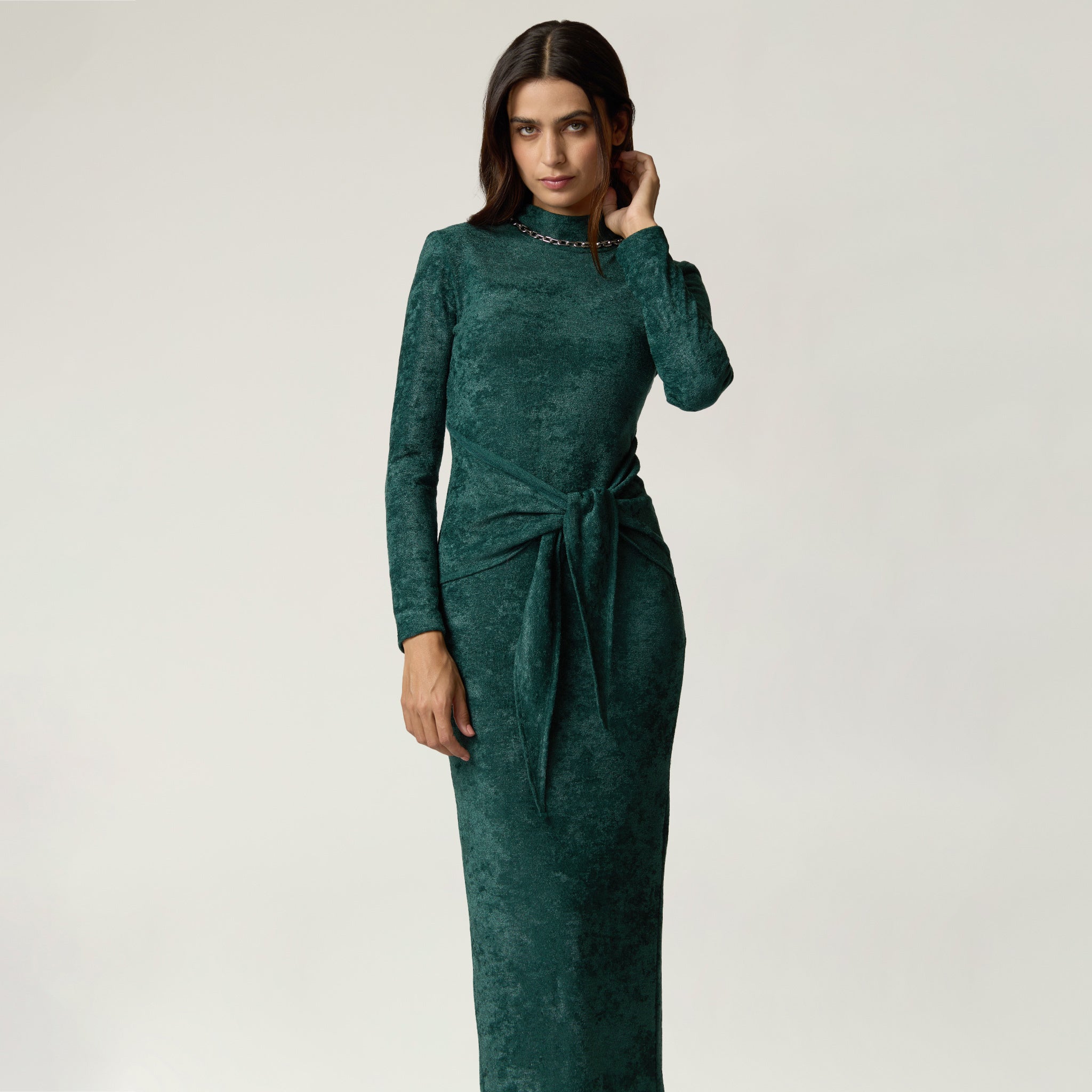 Vestido Verde Terciopelo