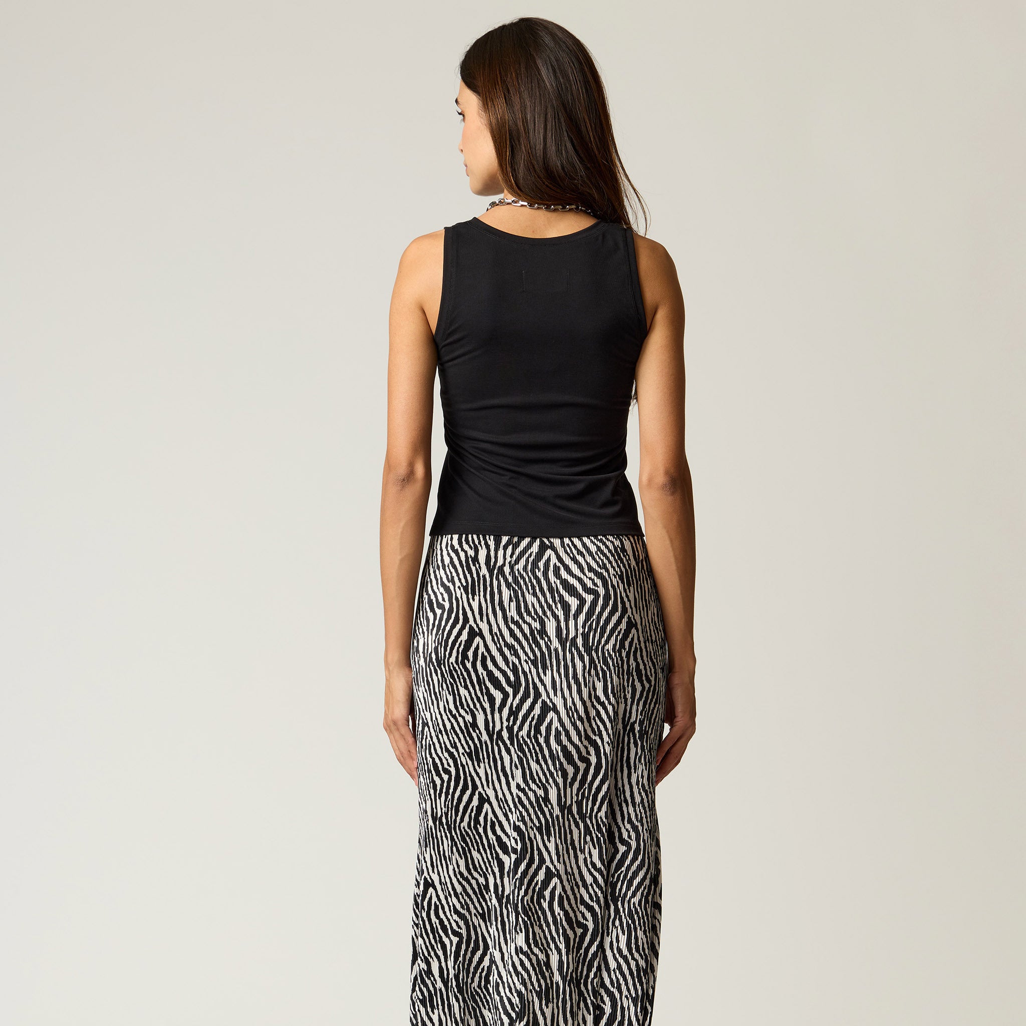 Top Liso Con Transfer Mujer