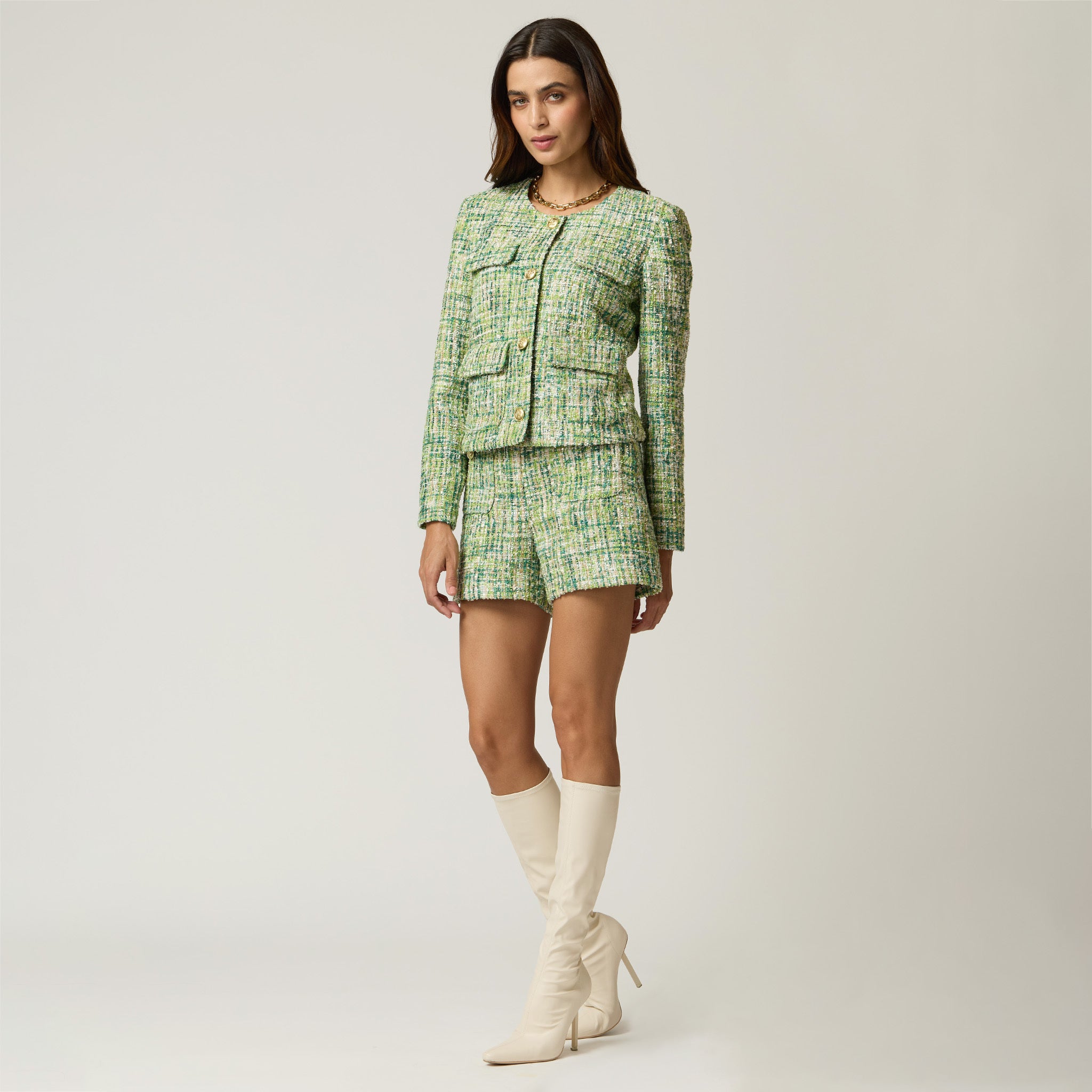 Short Verde Estampado