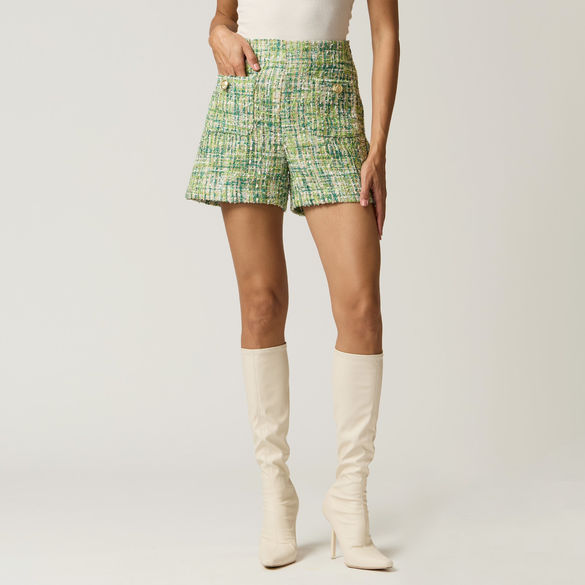 Short Verde Estampado