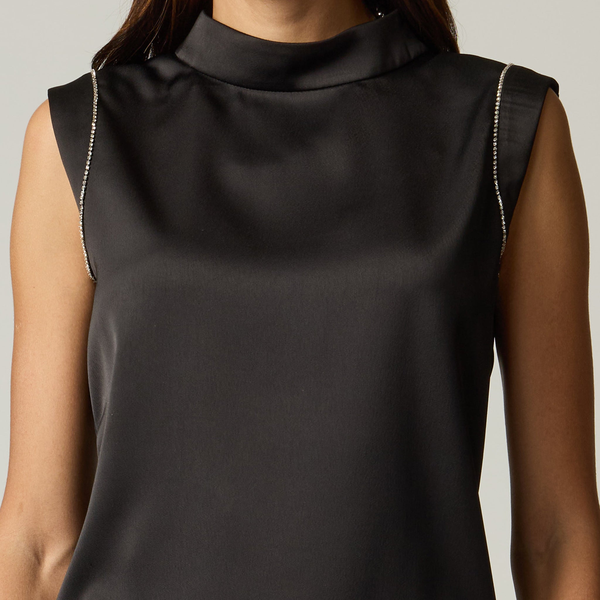 Blusa Negro Satín