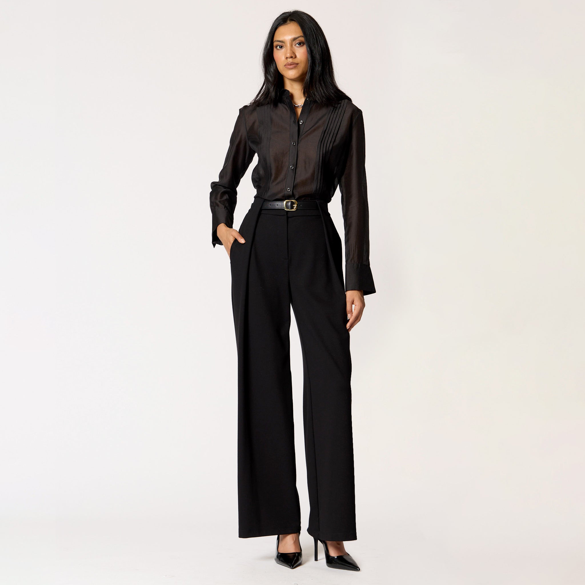 Pantalón Liso Negro
