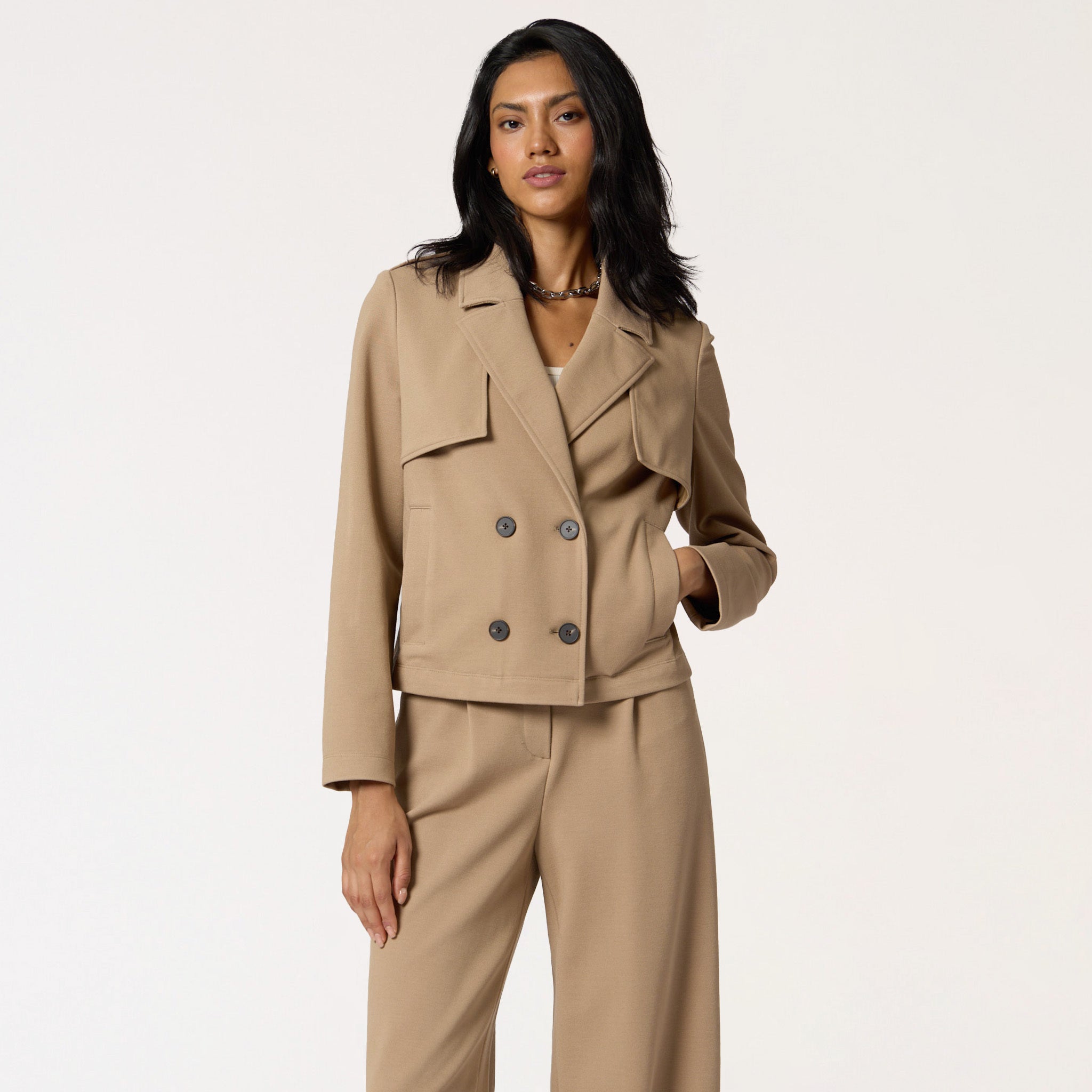 Saco Camel Corto