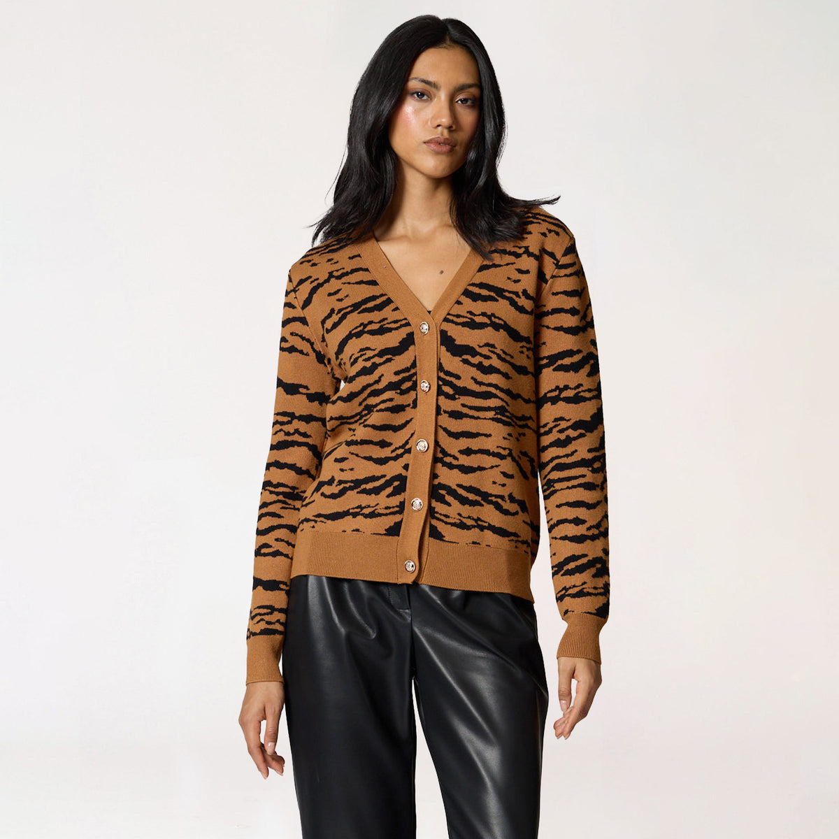 Suéter Camel Estampado