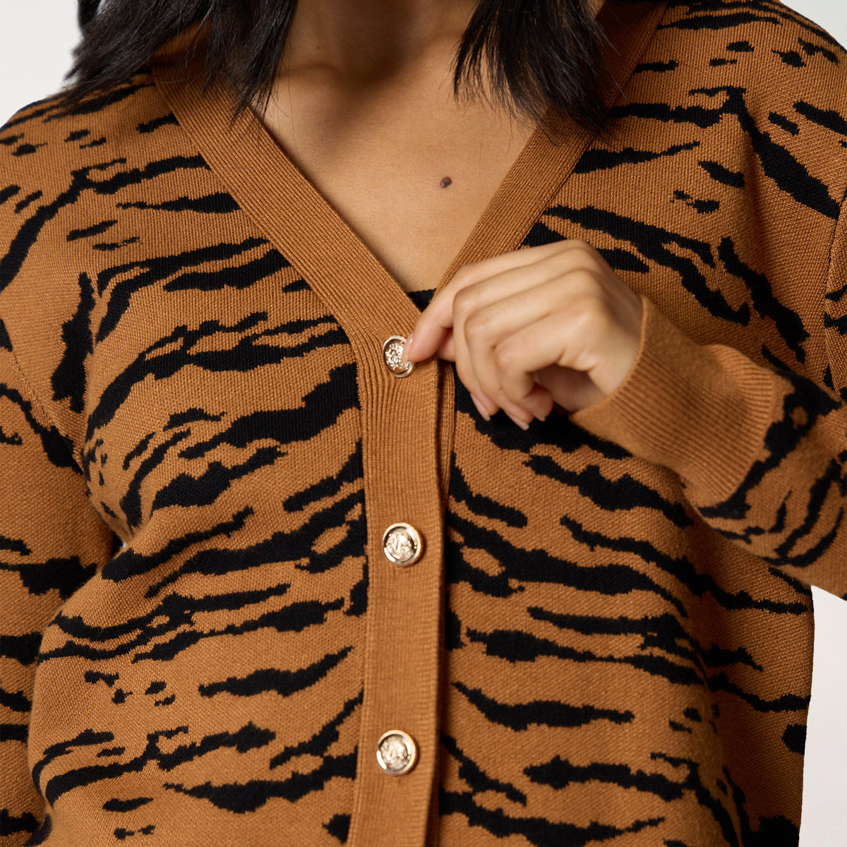 Suéter Camel Estampado