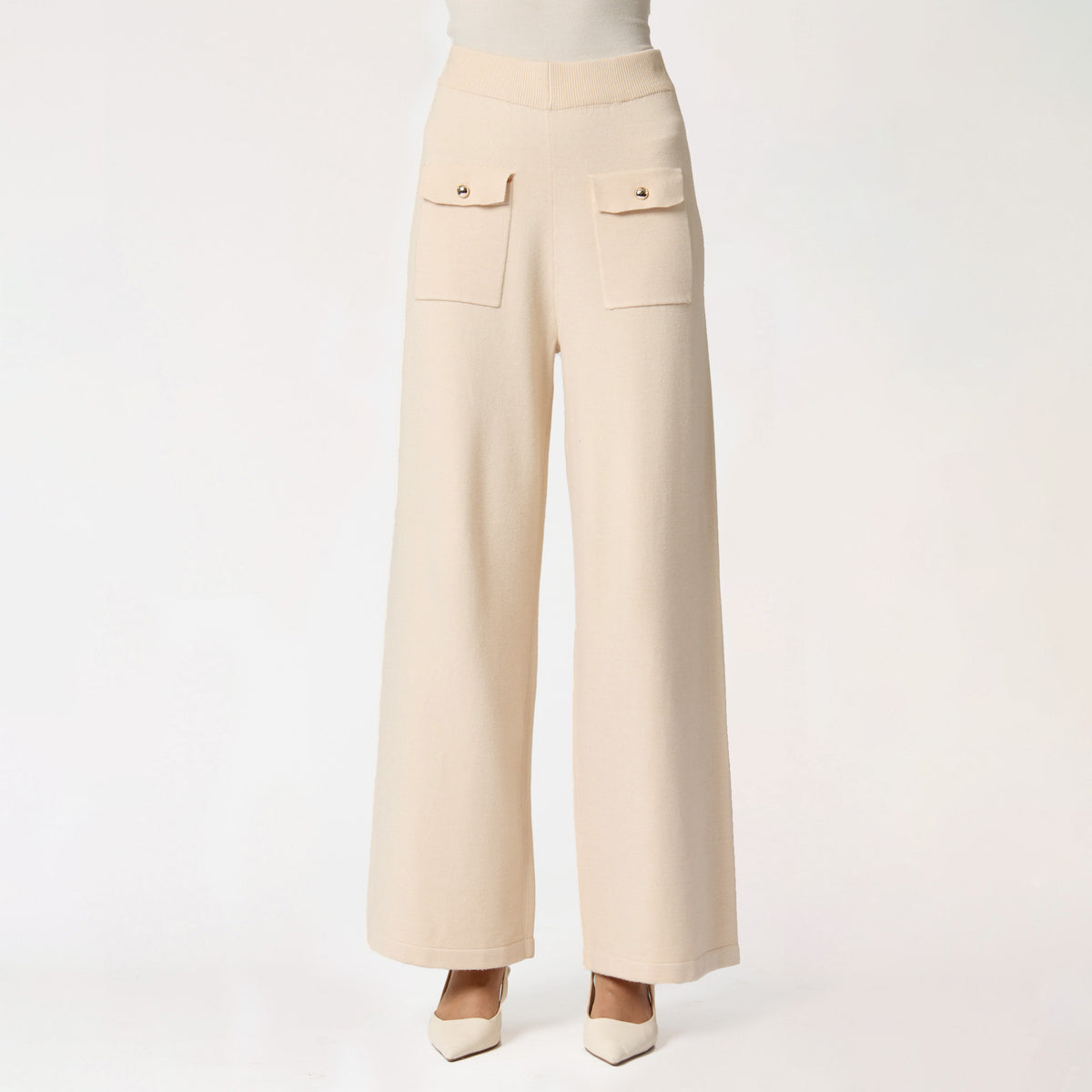Pantalón Crema de Punto