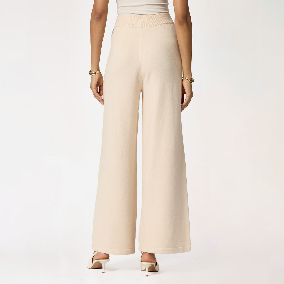 Pantalón Crema de Punto