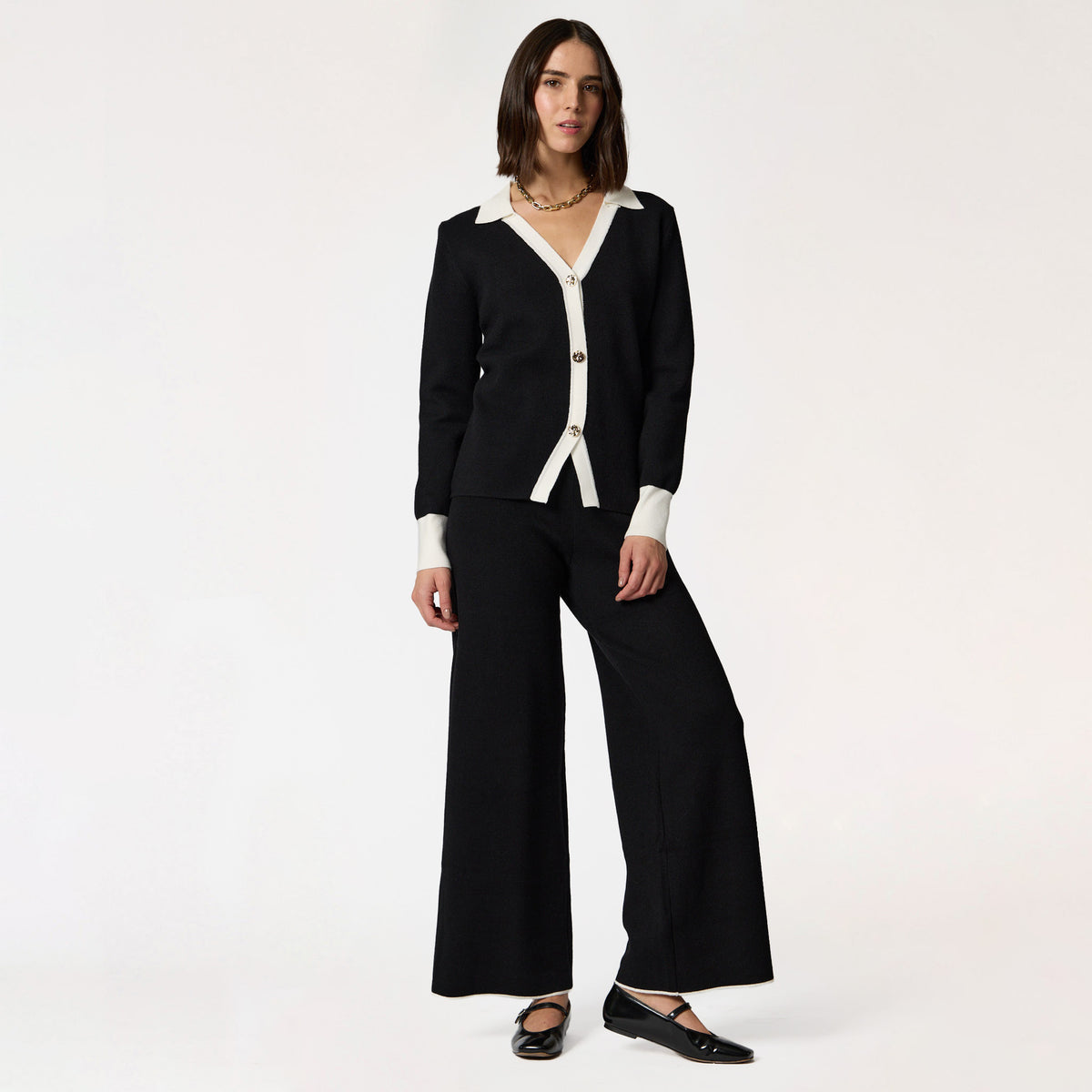 Suéter Negro Combinado