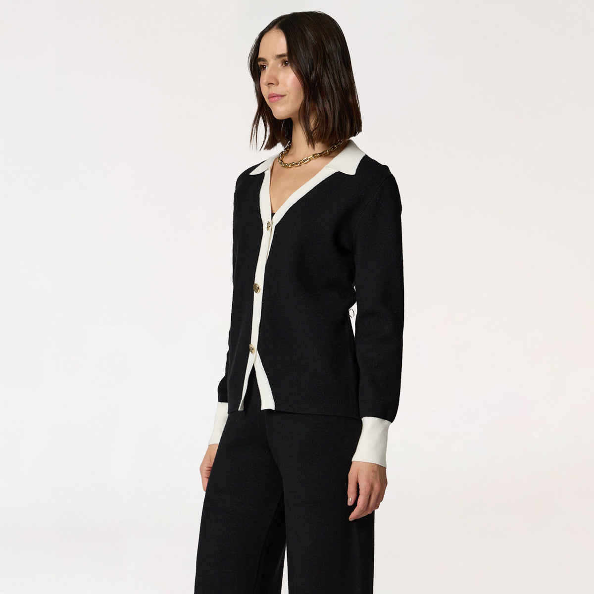 Suéter Negro Combinado