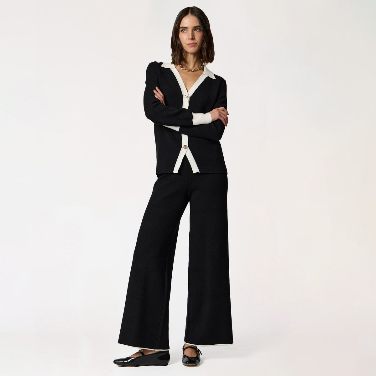 Pantalón Recto Negro