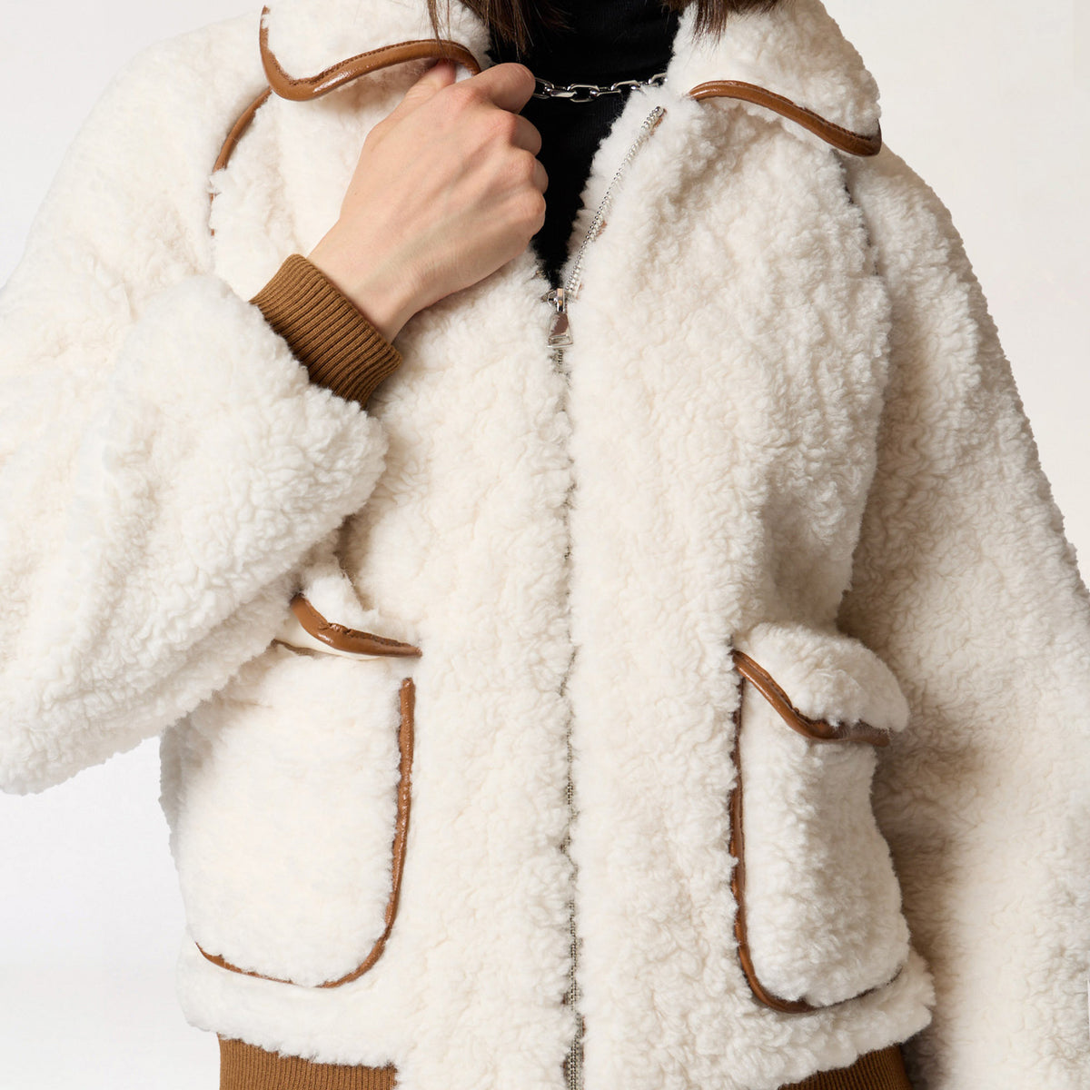 Chamarra Hueso Bomber