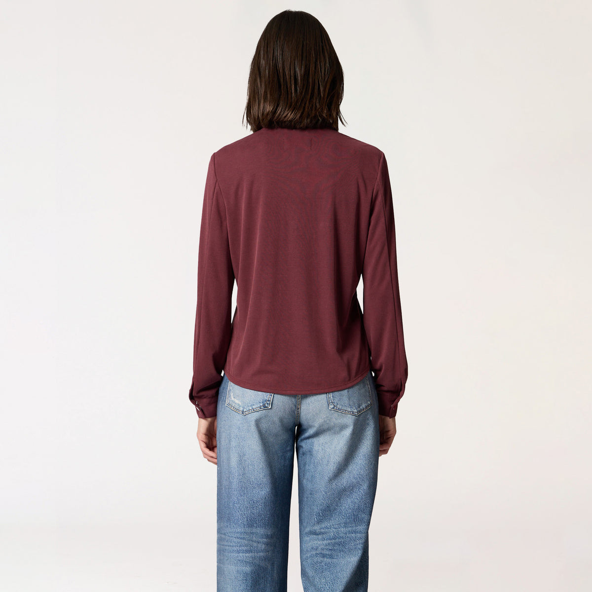 Blusa Camisera Vino