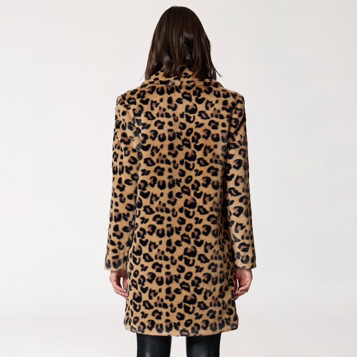 Abrigo Peluche Animal Print