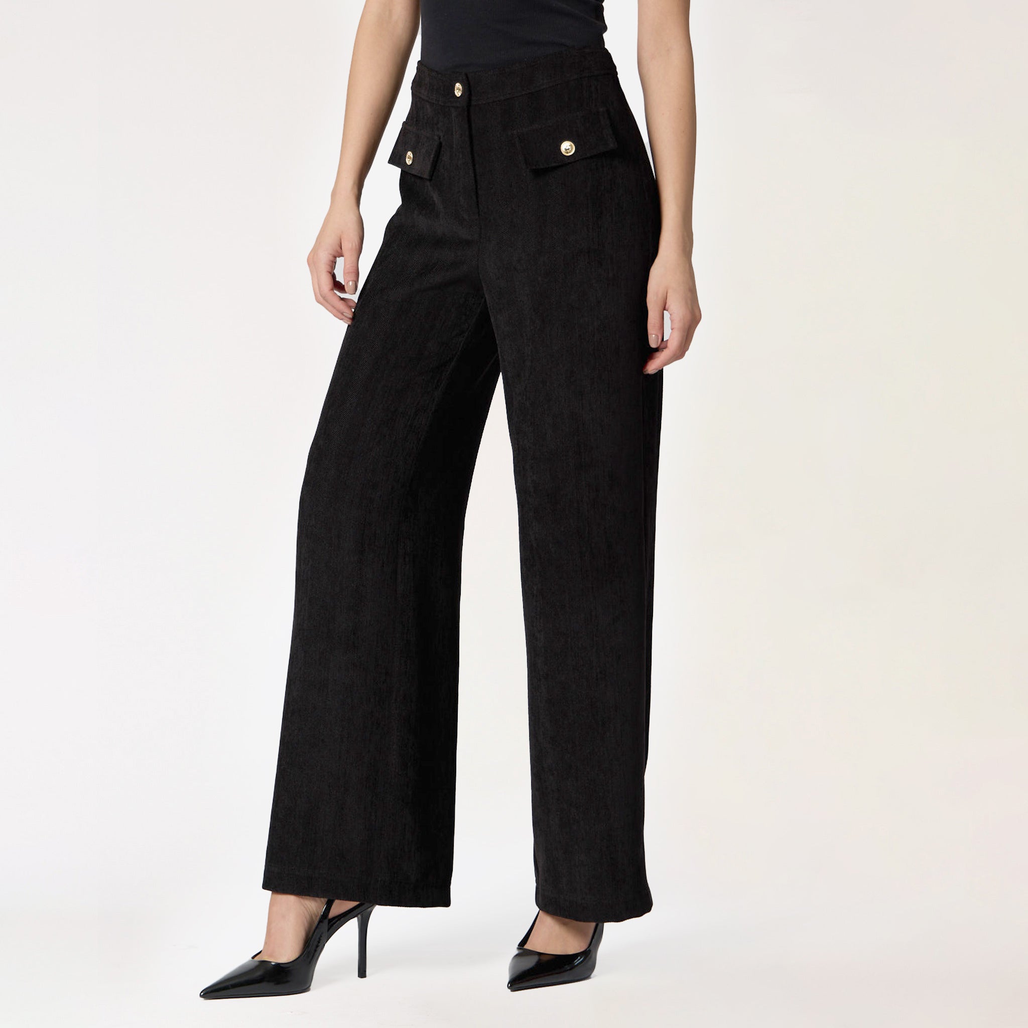 Pantalón Negro Liso