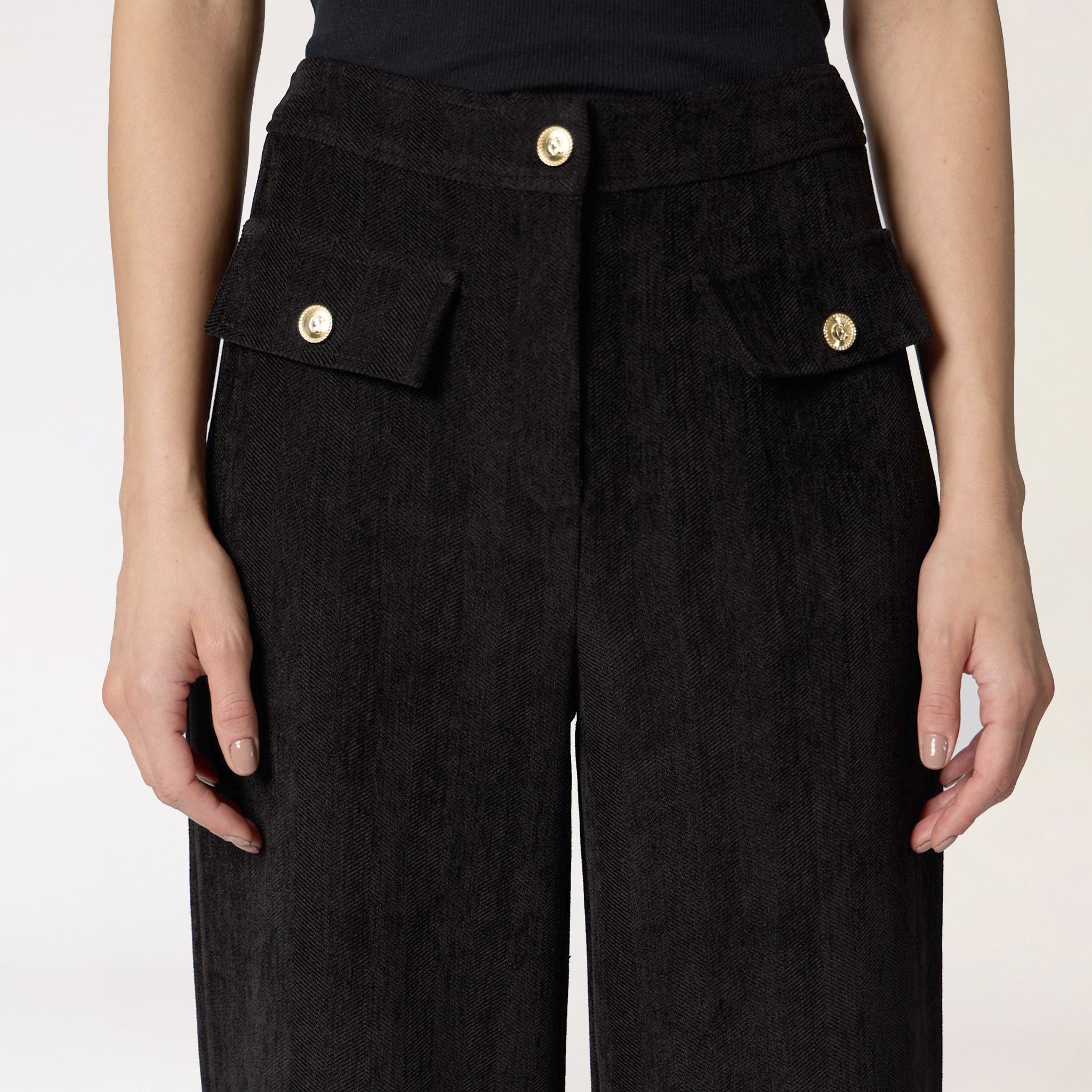 Pantalón Negro Liso
