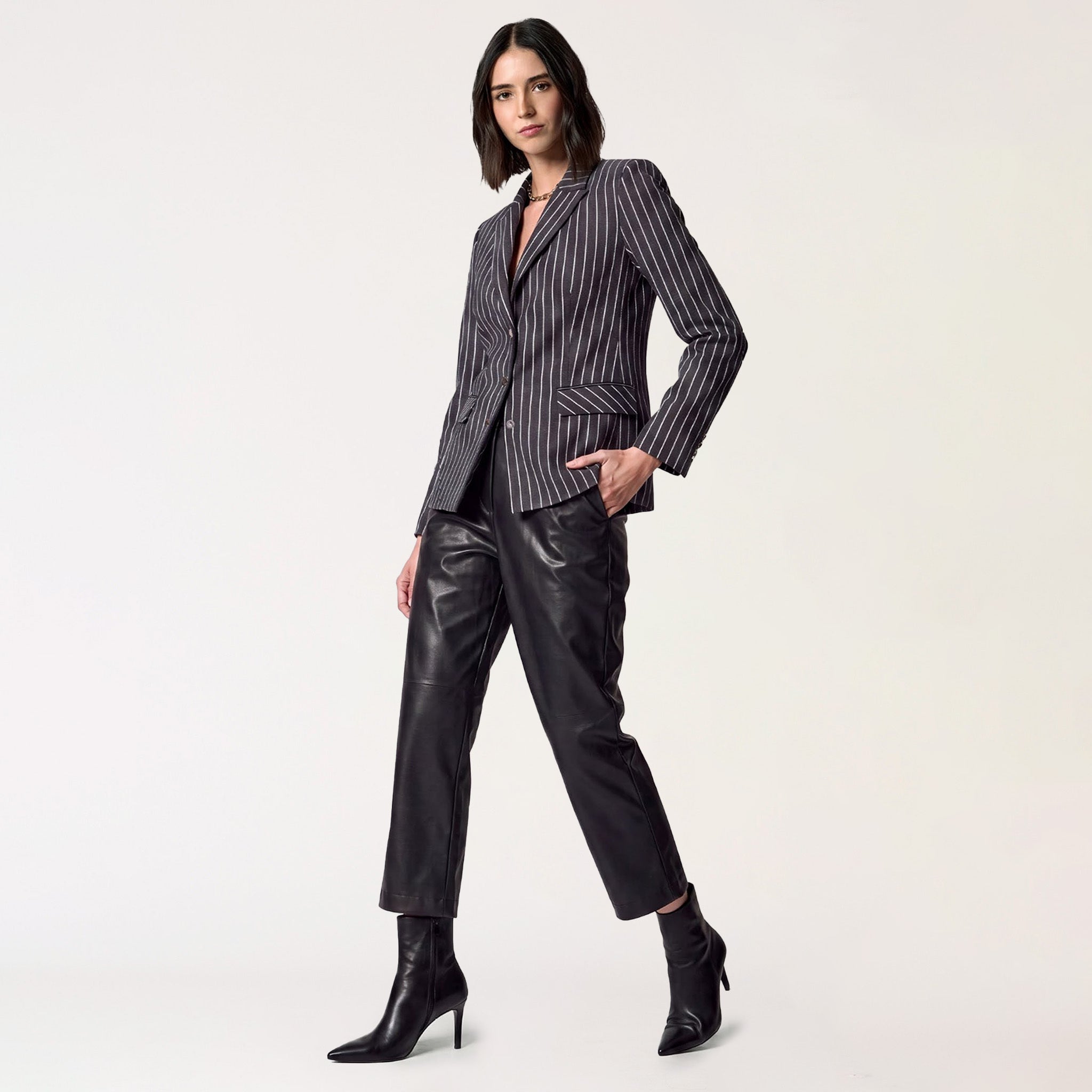 Saco Oxford a Rayas