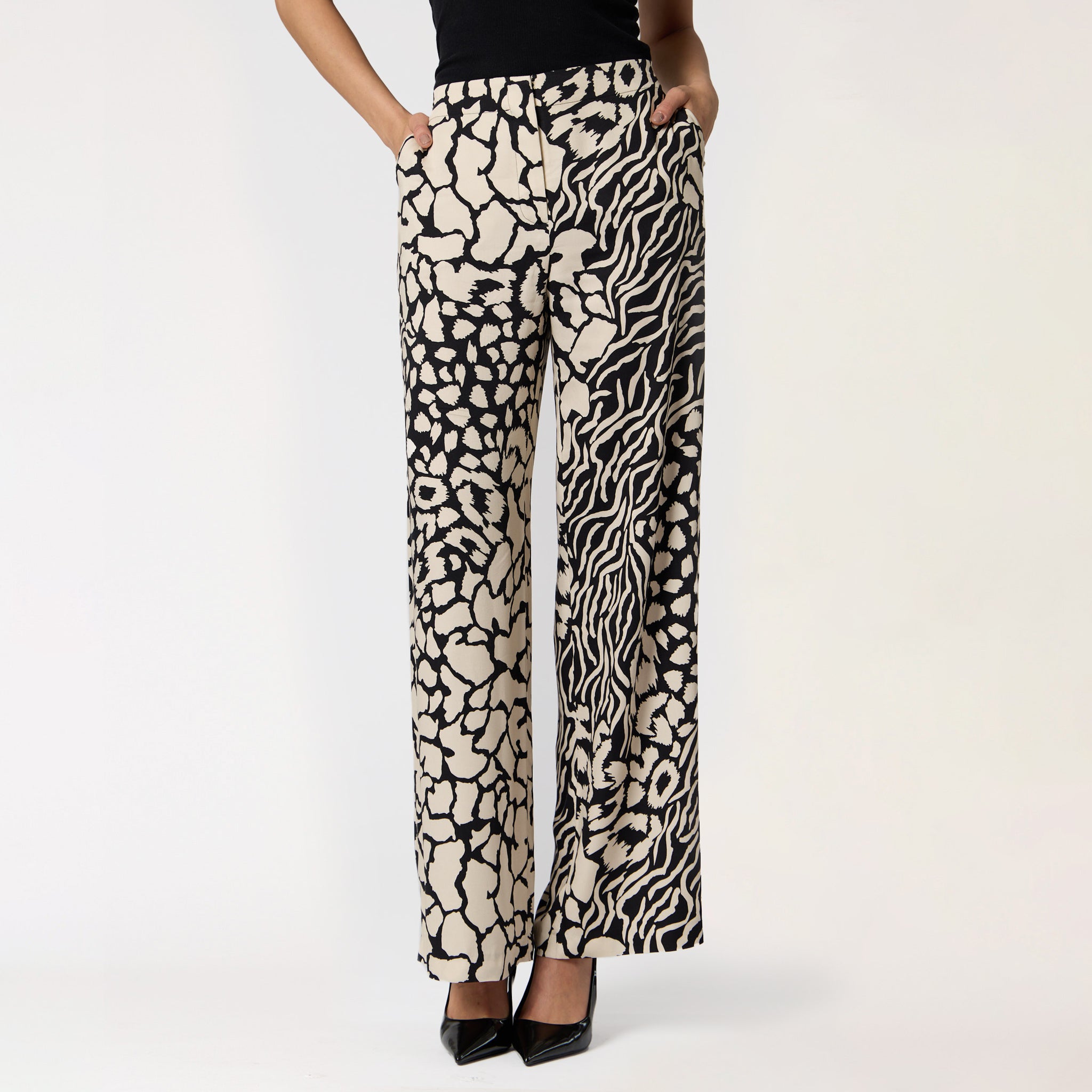 Pantalón Beige Estamapado