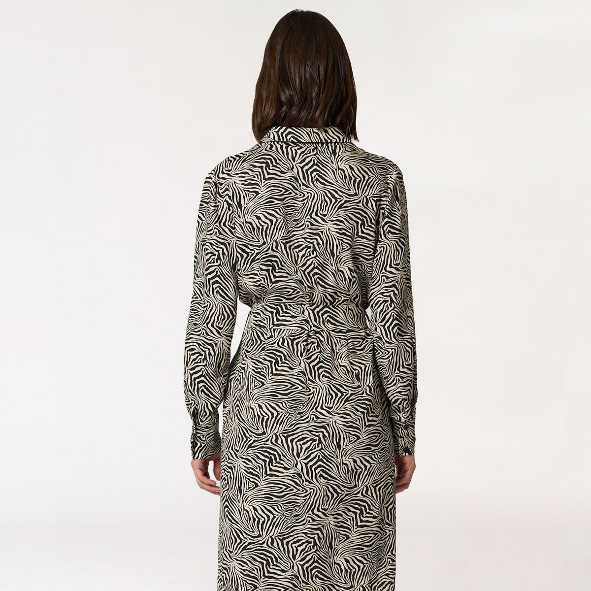 Vestido Beige Estampado