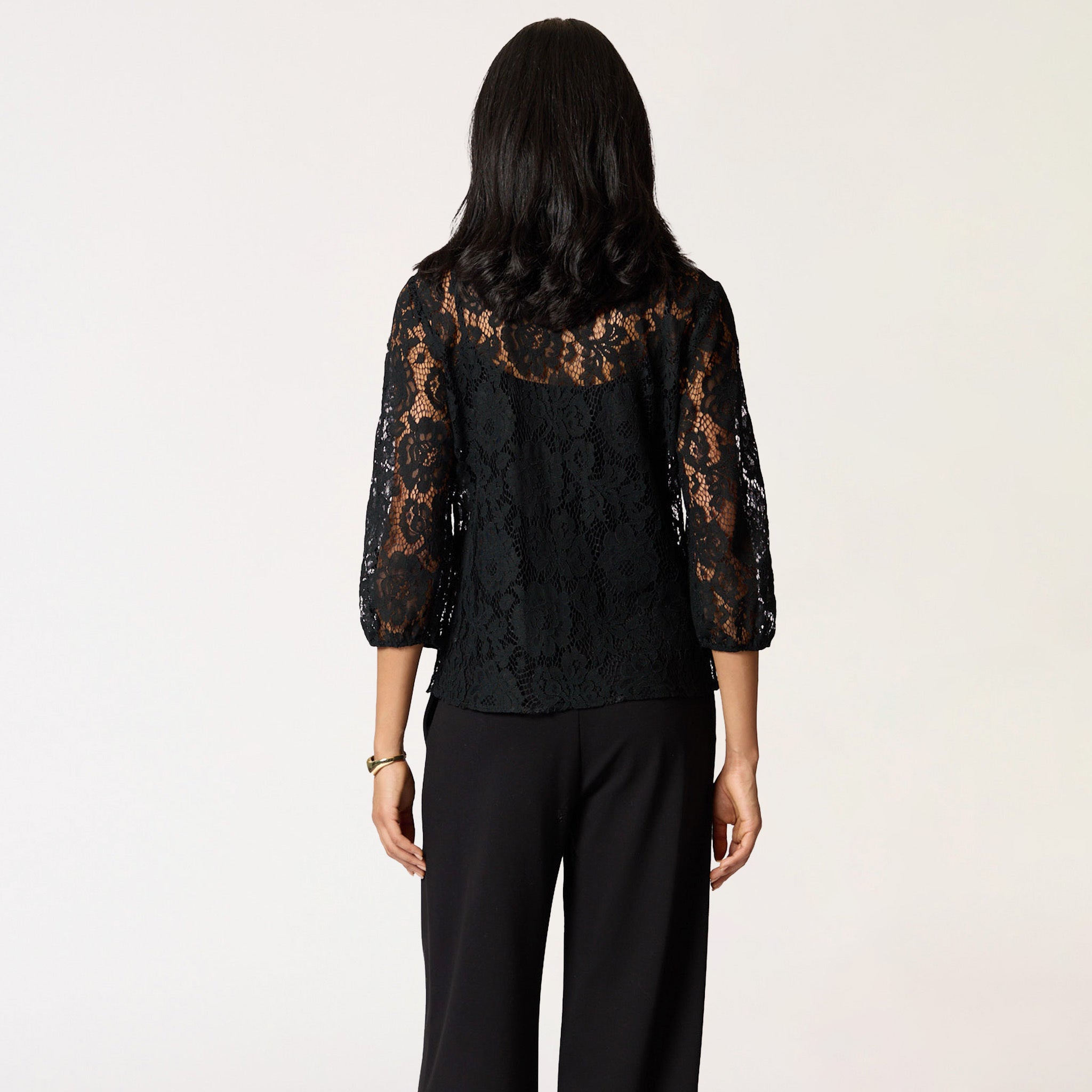 Blusa Encaje Negro