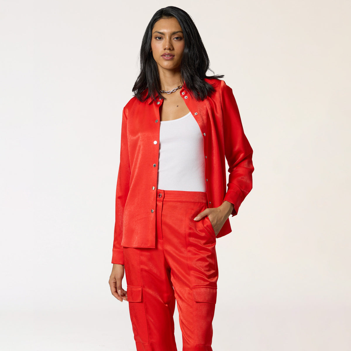 Blusa Camisera Rojo