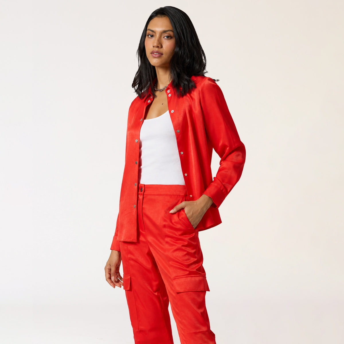 Blusa Camisera Rojo