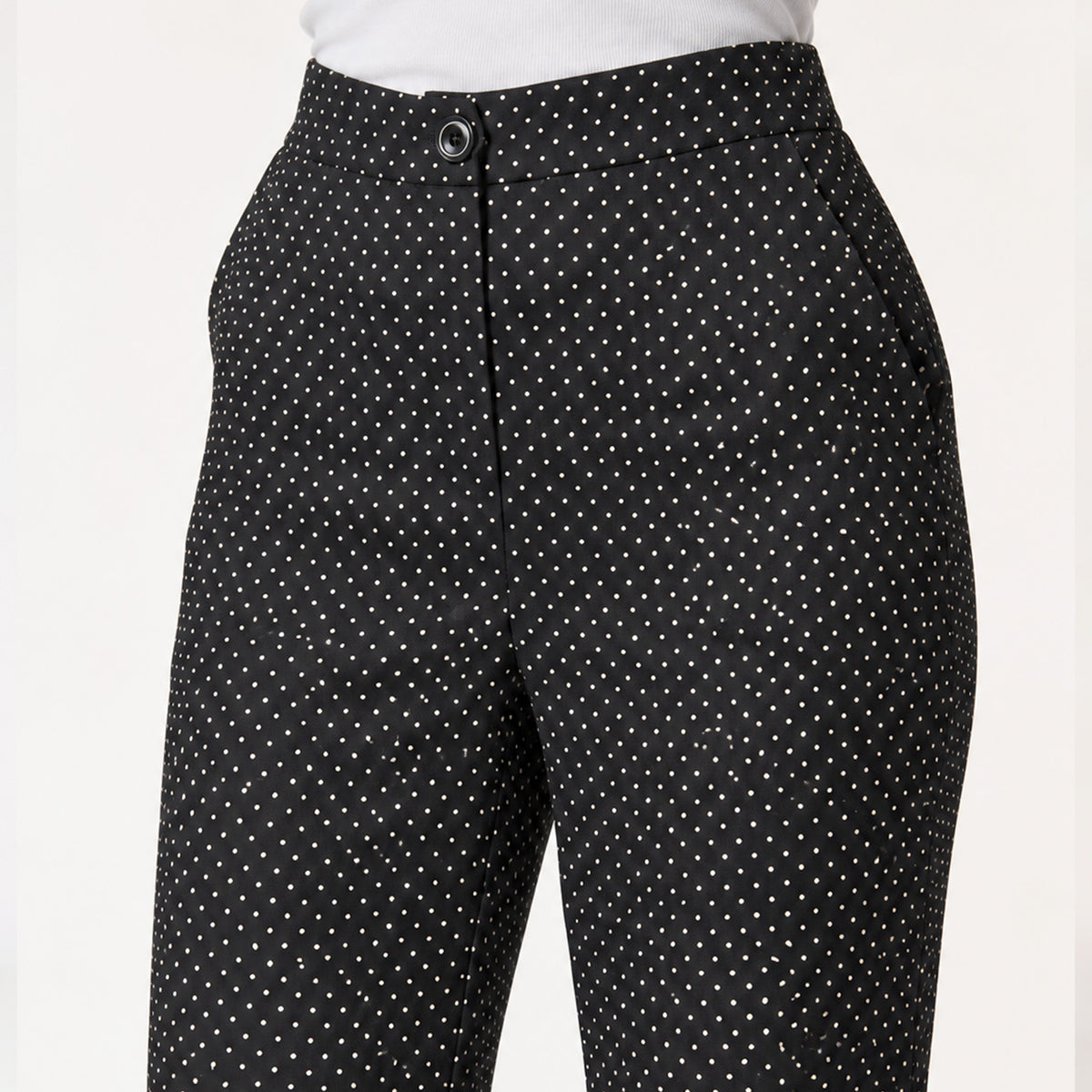 Pantalón Negro de Puntos