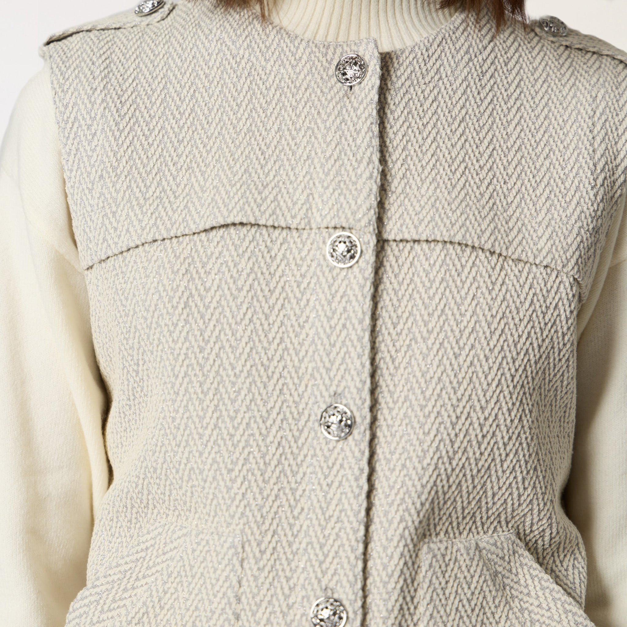 Chaleco Gris Estampado